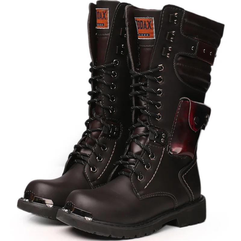 Men Knee High Leather Boots Wi - Men'S Shoes Hoka Sale recension och pris