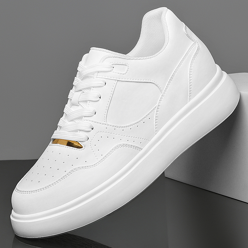 Men Solid Faux Leather Skate S - Men'S Shoes Increase Height recension och pris